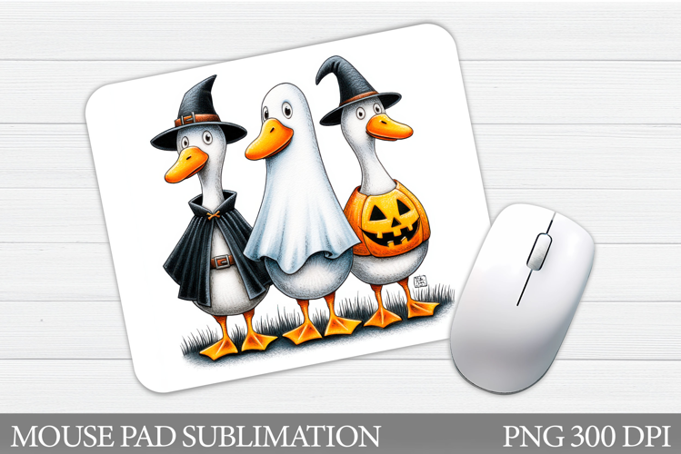 Halloween Goose Mouse Pad. Halloween Mouse Pad Design