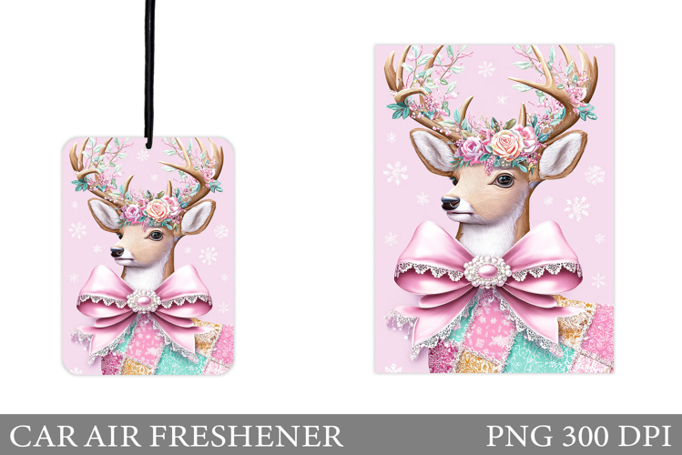 Cute Deer Car Air Freshener. Christmas Car Air Freshener