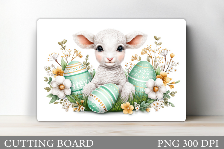 Easter Lamb Cutting Board. Easter Cutting Board Design