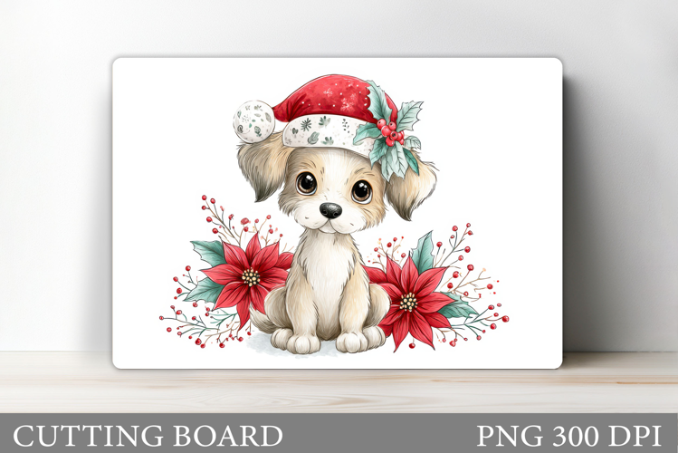 Christmas Dog Cutting Board. Christmas Cutting Board Design