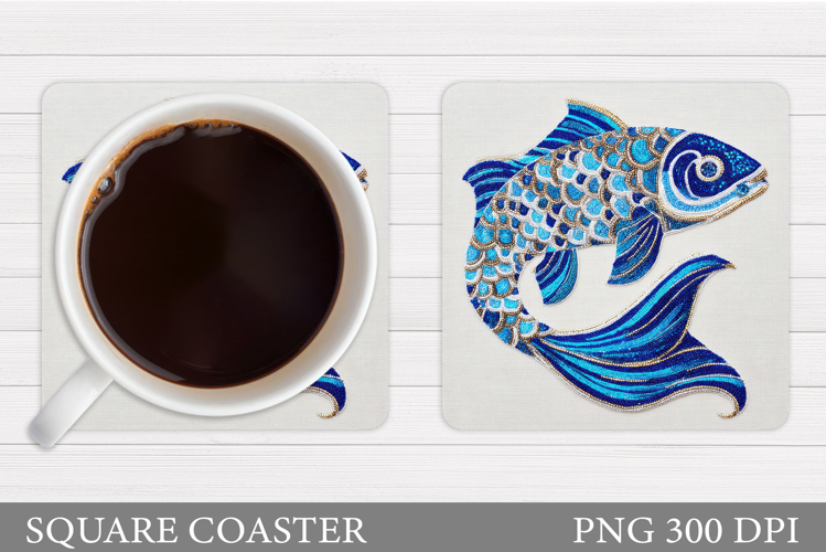 Fish Coaster Sublimation. Fish Sublimation