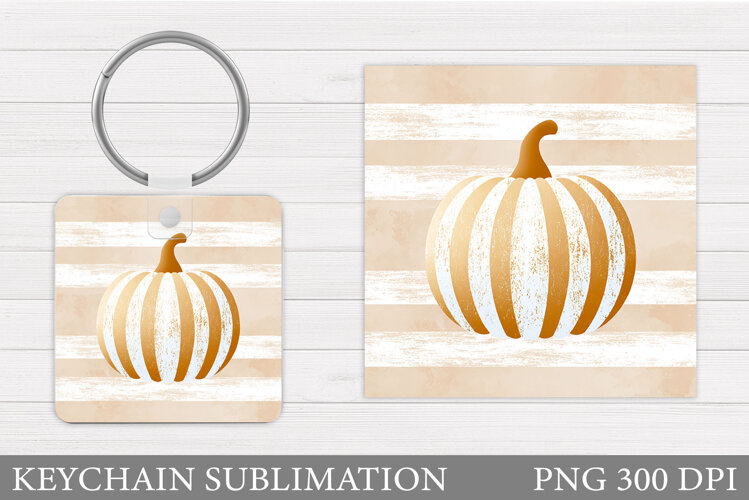 Pumpkin Keychain Design. Pumpkin Sublimation example image 1