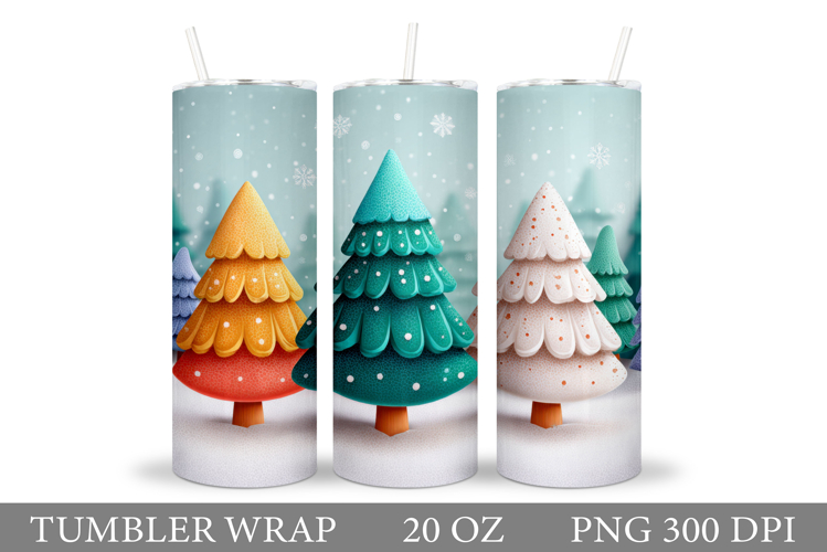 Christmas Tree Tumbler Design. Christmas Tree Sublimation
