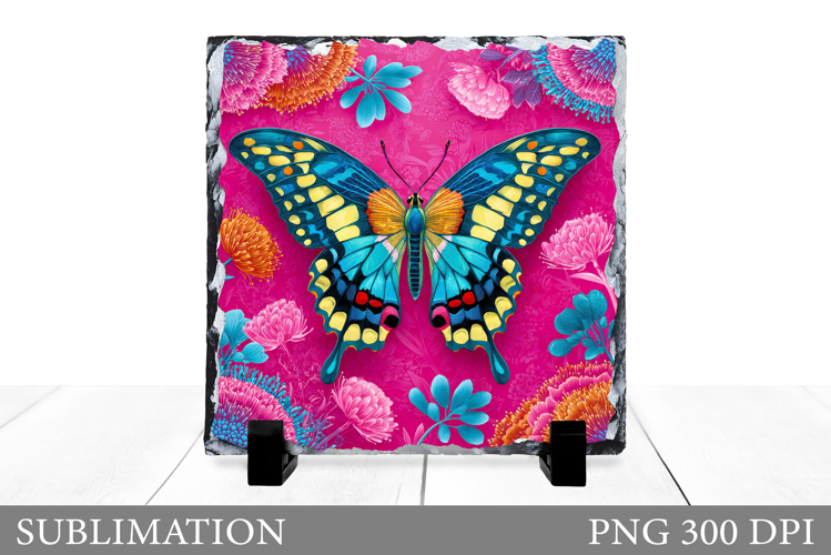 Butterfly Sublimation. Butterfly Slate Sublimation