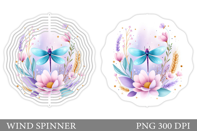 Dragonfly Wind Spinner Design. Dragonfly Sublimation
