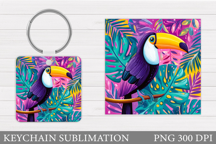 Toucan Keychain Design. Toucan Sublimation