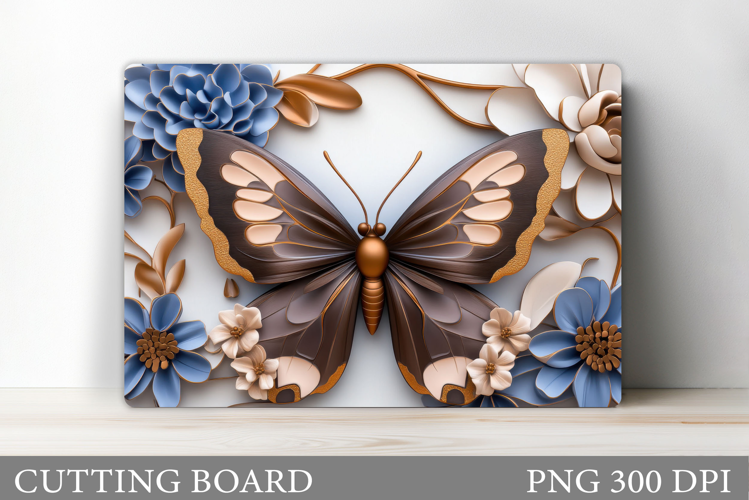 Butterfly Cutting Board. Flower Cutting Board Sublimation