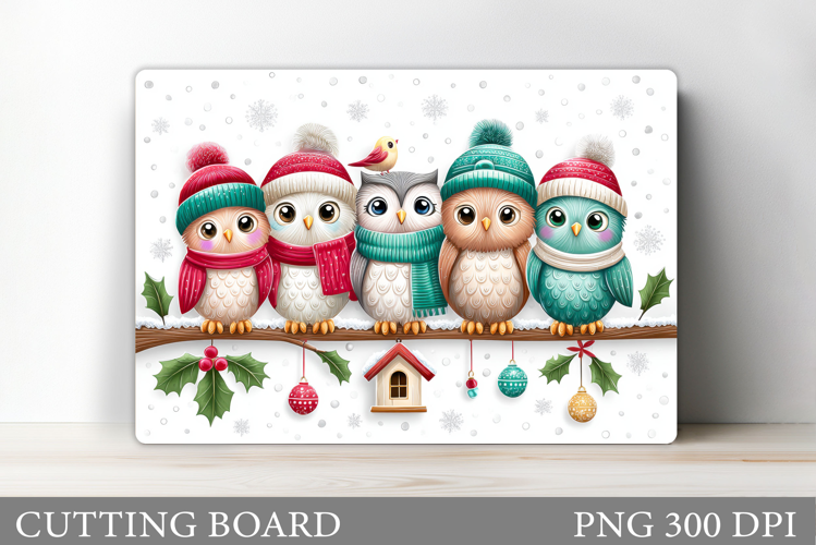 Christmas Bird Cutting Board. Christmas Cutting Board Design