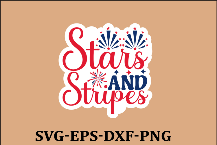 4th of July Sticker Svg Design, Patriotics Quotes Svg, 4t