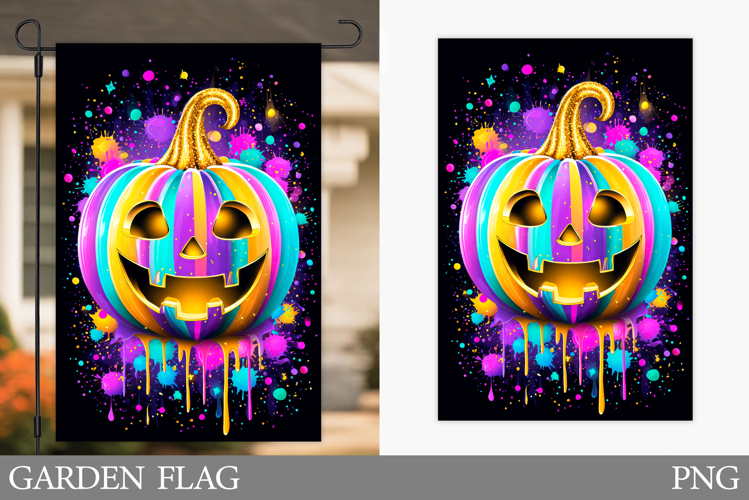 Halloween Pumpkin Garden Flag. Halloween Sublimation