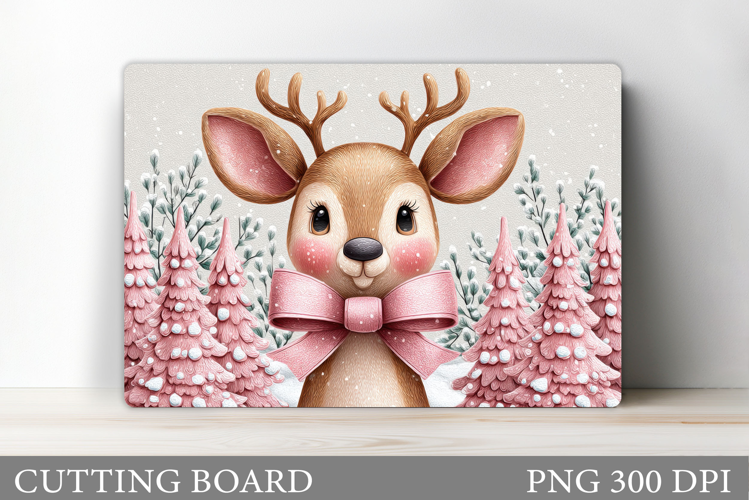 Christmas Deer Cutting Board. Christmas Cutting Board Design
