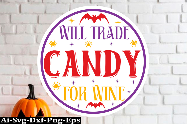 Halloween round sign Svg Design,Halloween Quotes Spooky Hall