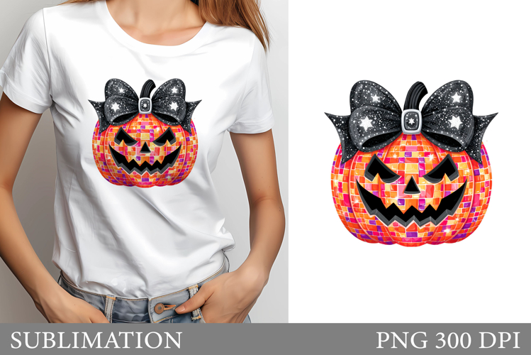 Halloween Pumpkin T-Shirt Design. Pumpkin Sublimation