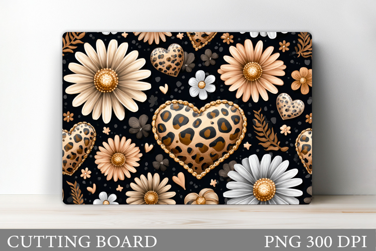 Floral Cutting Board Design. Flowers Cutting Board