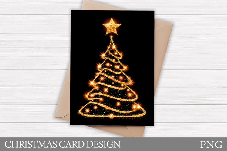 Christmas Tree Card Design. Christmas Card Printable