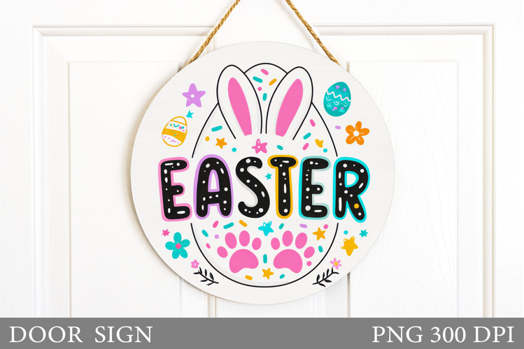 Easter Door Sign Design. Easter Sublimation