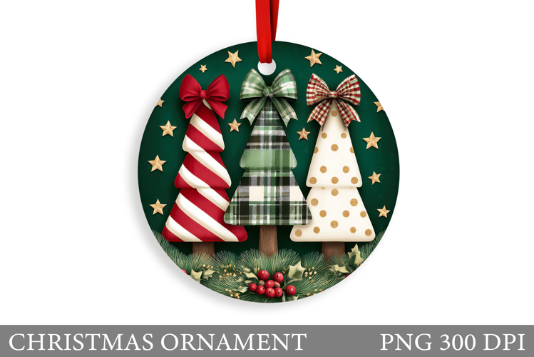 Christmas Tree Christmas Ornament. Winter Christmas Ornament