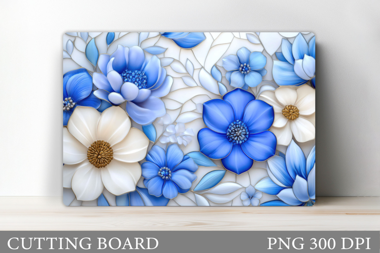 Floral Cutting Board Design. Flowers Cutting Board