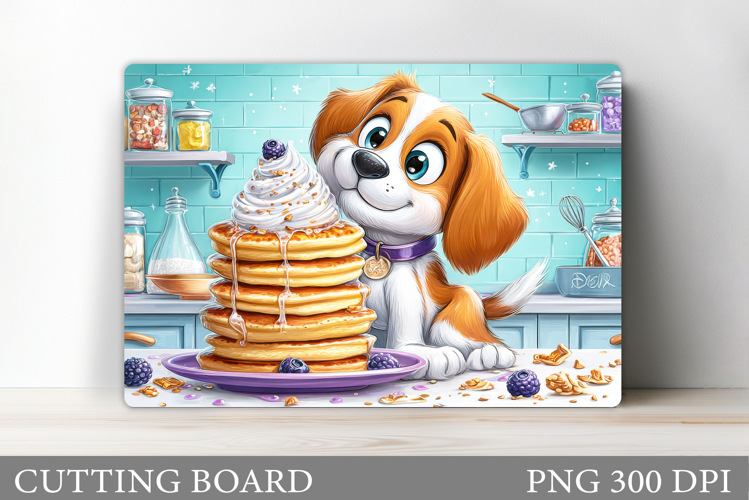 Cute Dog Cutting Board Design. Funny Dog Sublimation