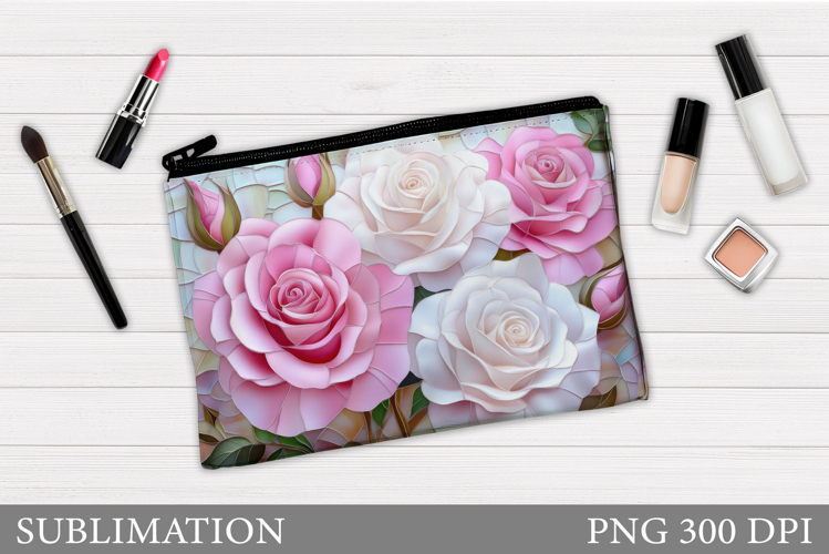 Roses Makeup Bag Design. Roses Sublimation