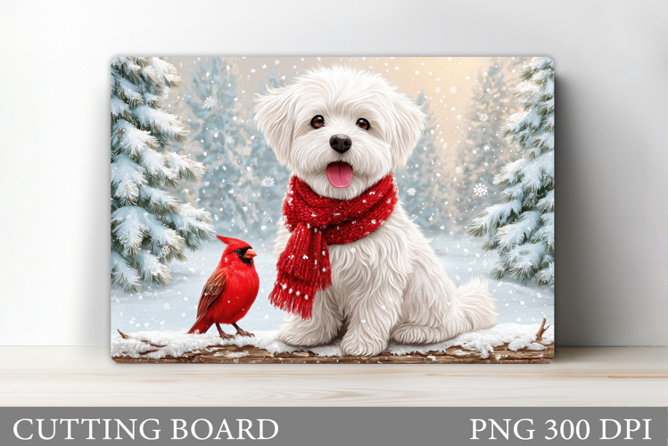Christmas Dog Cutting Board. Christmas Cutting Board Design