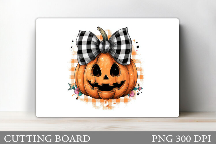 Halloween Pumpkin Cutting Board. Halloween Cutting Board example image 1