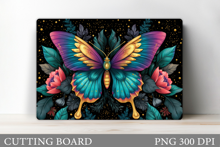 Butterfly Cutting Board. Flowers Cutting Board Sublimation