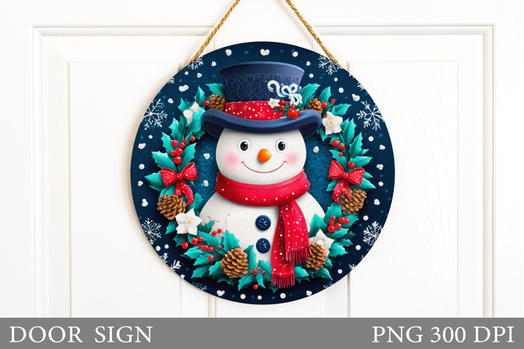 Cute Snowman Clipart Image 7