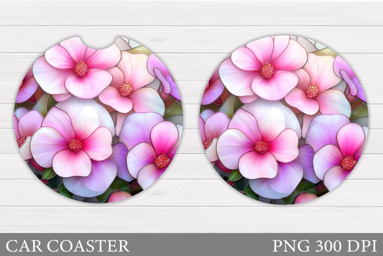 Flowers Car Coaster Design. Flowers Car Coaster Sublimation