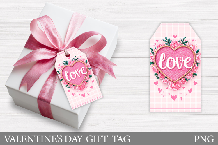 Love Gift Tag Printable. Valentines Gift Tag Design