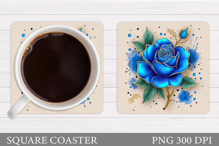 Roses Coaster Design. Rose Coaster Sublimation