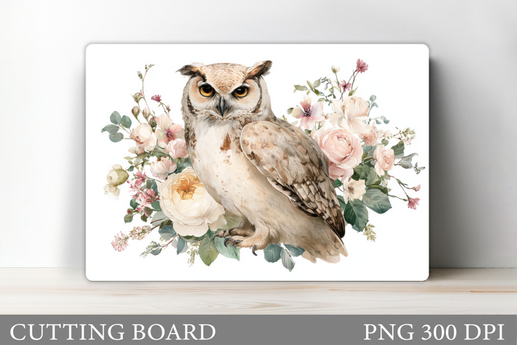 Owl Cutting Board Design. Owl Sublimation