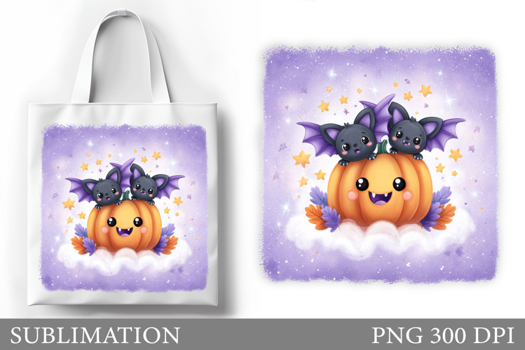 Cute Pumpkin Sublimation. Cute Pumpkin Tote Bag Sublimation