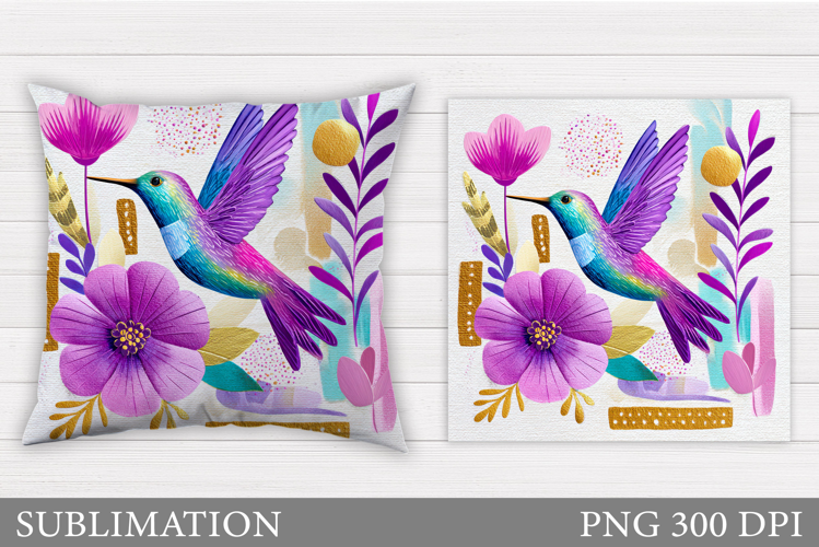 Hummingbird Sublimation. Hummingbird Pillow Sublimation