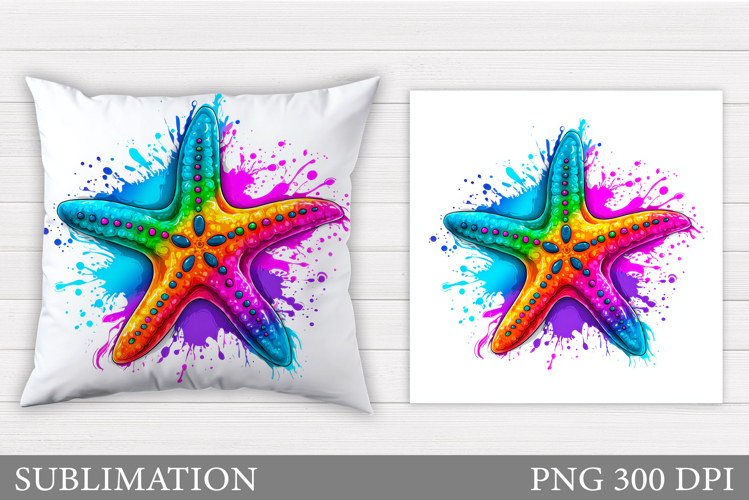 Starfish Pillow Sublimation. Starfish Sublimation