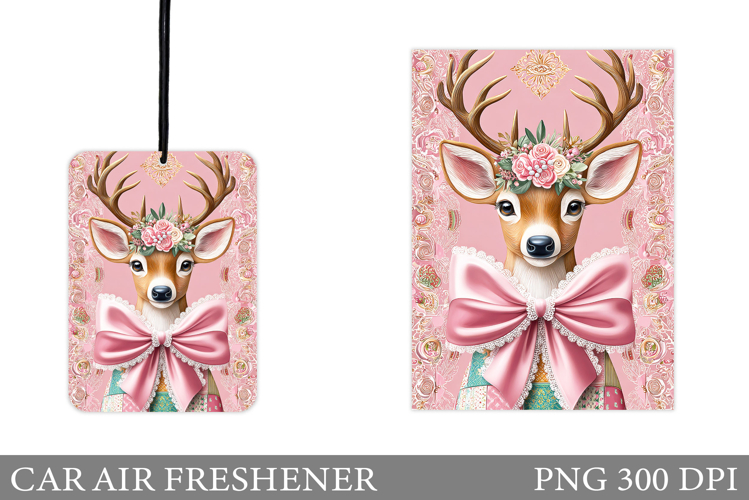 Cute Deer Car Air Freshener. Christmas Car Air Freshener