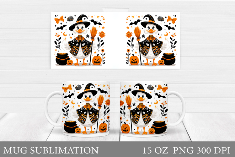 Halloween Goose Mug Design. Halloween Mug Sublimation