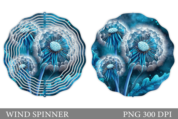 Flowers Wind Spinner Design. Floral Wind Spinner Sublimation