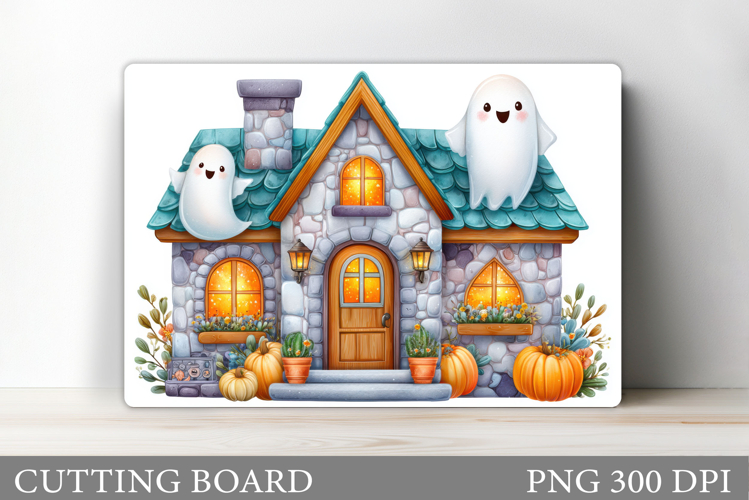Ghost Cutting Board Sublimation. Halloween Cutting Board