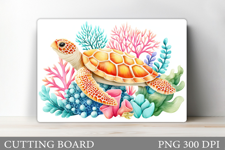 Turtle Kitchen Cutting Board. Sea Turtle Cutting Board