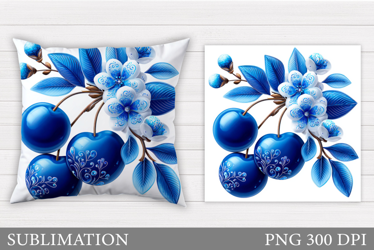 Cherry Pillow Design. Cherry Sublimation