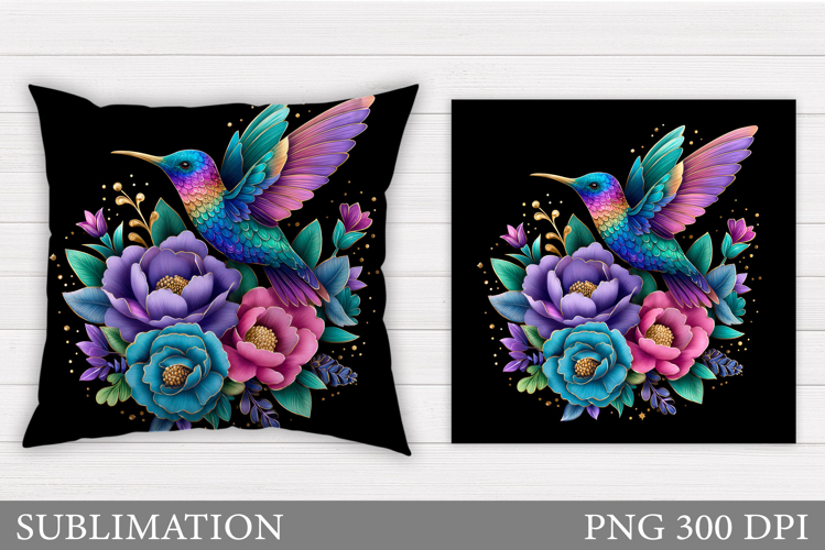 Hummingbird Sublimation. Hummingbird Pillow Sublimation