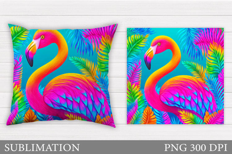 Flamingo Sublimation. Flamingo Pillow Sublimation