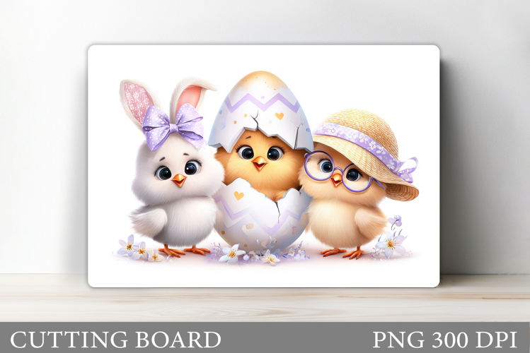 Easter Chick Cutting Board. Easter Cutting Board Design