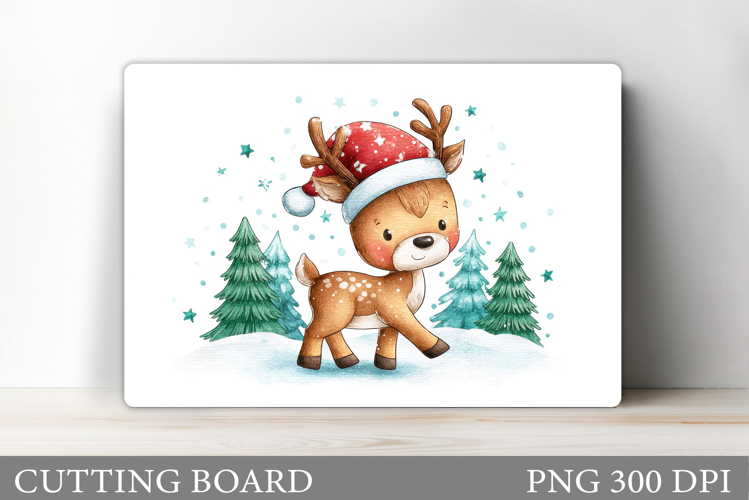 Christmas Deer Cutting Board. Christmas Cutting Board Design