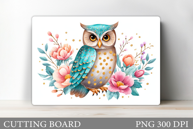 Owl Cutting Board Design. Owl Sublimation