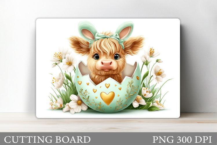 Easter Cow Cutting Board. Easter Cutting Board Design