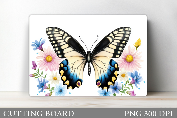 Butterfly Cutting Board Design. Butterfly Sublimation