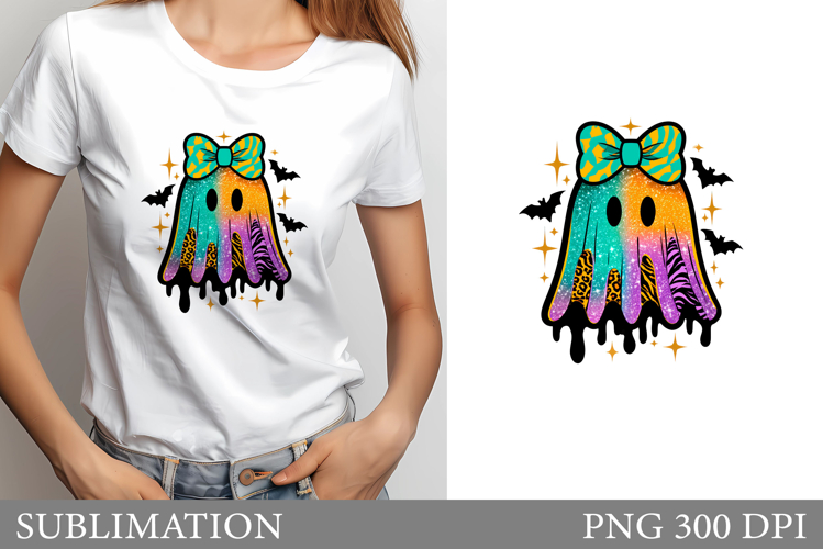 Cute Ghost Sublimation. Cute Ghost T-Shirt Design
