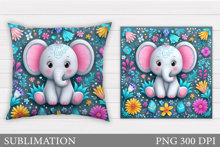Cute Elephant Clipart Image 11